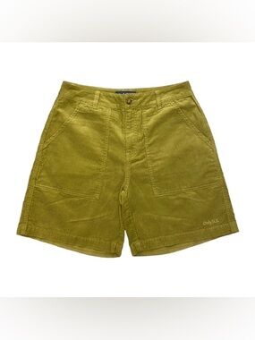 Corduroy Flat Front Men’s Shorts in Olive - Outdoorsy Casual